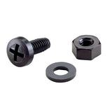Panduit F14PN-L 1/4"; Plastic Bolts And Hex Nuts Fastens Channel And Fittings Together, 2 x 2 and 4 x 4 Fiber-Duct Accessories, Black