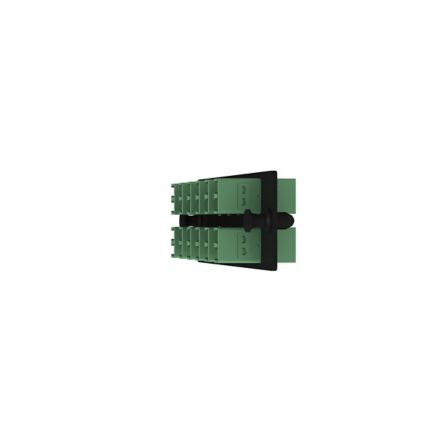 Panduit FAP12WAGDLCZ | Opticom Fiber Adapter Panel, Os2, 12 Lc Duplex, Apc Green