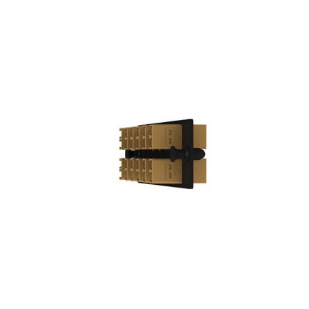 Panduit FAP12WEORDLCZ | Opticom Keyed E-Orange Fiber Adapter Panel, OM4, 12 LC Duplex