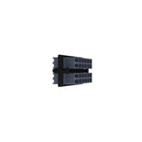 Panduit FAP12WFDBDLCZ | Opticom Keyed F-Dark Blue Fiber Adapter Panel, OM4, 12 LC Duplex