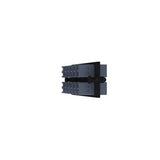 Panduit FAP12WFDBDLCZ | Opticom Keyed F-Dark Blue Fiber Adapter Panel, OM4, 12 LC Duplex