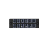 Panduit FAP12WFDBDLCZ | Opticom Keyed F-Dark Blue Fiber Adapter Panel, OM4, 12 LC Duplex