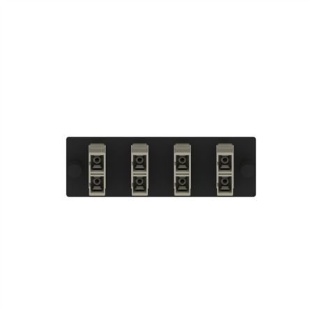 Panduit FAP4WEIDSCZ | Opticom Fiber Adapter Panel, OM1, 4 SC Duplex, Electric Ivory