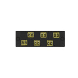 Panduit FAP6WDYLDLCZ | Opticom Keyed D-Yellow Fiber Adapter Panel, OM4, 6 LC Duplex