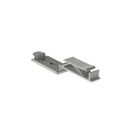 Panduit FCH2-S6-C14 | FCH2-S6-C14 Flat Cable Mount, Gray, PA 6.6, Screw, 2.48x1.03", PK100