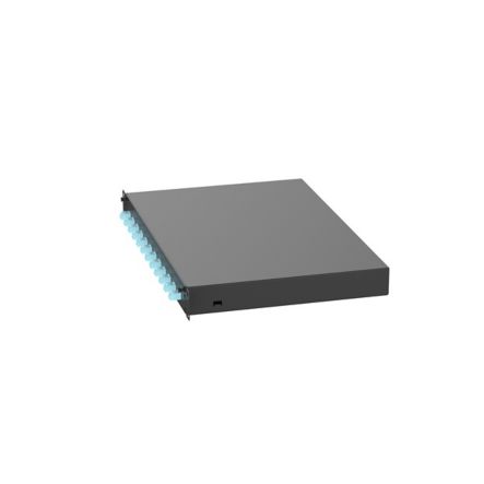 Panduit FD1W12AQDLC Opticom Pre-loaded Fiber Drawer With 12 Duplex 50um Lc Adapters