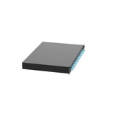 Panduit FD1W12AQDLC Opticom Pre-loaded Fiber Drawer With 12 Duplex 50um Lc Adapters