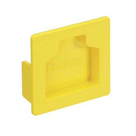 Panduit FHDEC2X2LYL | FIBERRUNNER END CAP, 2X2, YELLOW