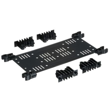 Panduit FLEX-CM12C | HD FLEX REAR CBLMGR , 12-POS TRNSTNMGRS (QTY 4) AND CLIP