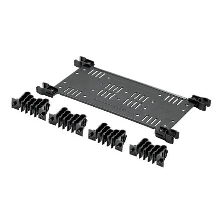 Panduit FLEX-CM12C | HD FLEX REAR CBLMGR , 12-POS TRNSTNMGRS (QTY 4) AND CLIP