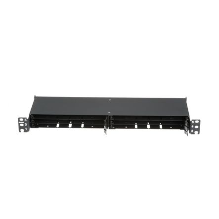 Panduit FLEX1UPN12 | HD Flex Fiber Panel, 1 RU, 6 Port Rails, Black