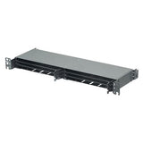 Panduit FLEX1UPN12 | HD Flex Fiber Panel, 1 RU, 6 Port Rails, Black