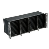 Panduit FLEX4UPN06 | HD Flex Fiber Panel, 4 RU, 6 Port Rails, Black