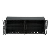 Panduit FLEX4UPN12 | HD Flex Fiber Panel, 4 RU, 6 Port Rails, Black
