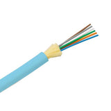 Panduit FODRZ06Y Distribution Cable, Plenum Rated, All-Dielectric, 6-Fibers, OM4 10 GbE 50/125Âµm Multimode Fiber, Non-ribbon, Aqua Jacket