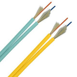 Panduit FOIPZ02Y | Interconnect Zip Cord Cable, Plenum Rated, 2-Fibers, 50/125um 10Gig OM4 Multimode Fiber, 2.9mm Diameter, Aqua Jacket