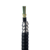 Panduit FOLPZ06 | Indoor/Outdoor Tight Buffered Plenum Fiber Cable With Interlocking Armor, 6-Fiber OM4 10 GbE Multimode, Black Jacket