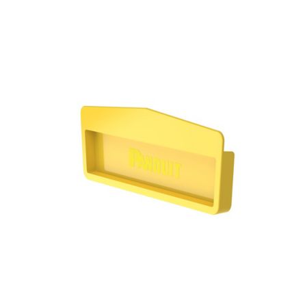 Panduit FREC12X4YL | FiberRunner End Cap Fitting, 12x4, Yellow