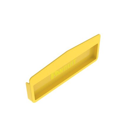 Panduit FREC12X4YL | FiberRunner End Cap Fitting, 12x4, Yellow