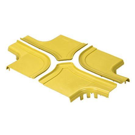 Panduit FRFWCSC12LYL | FIBERRUNNER 4-WAY CROSS COVER