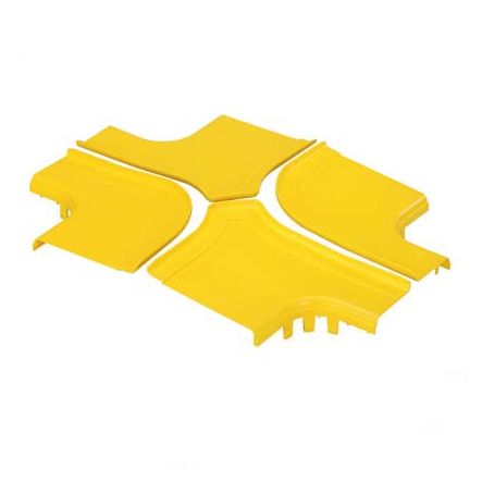 Panduit FRFWCSC12W6LYL | FIBERRUNNER 4-WAY CROSS COVER