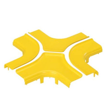 Panduit FRFWCSC4LYL | FIBERRUNNER 4-WAY CROSS COVER