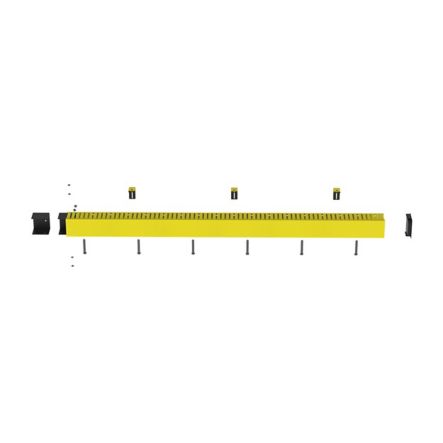 Panduit FRHD4KTYL | FiberRunner Vertical Cable Manager Kit, 4x4, YL