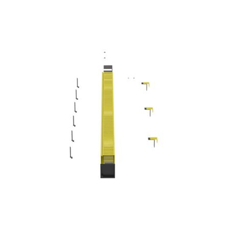 Panduit FRHD4KTYL | FiberRunner Vertical Cable Manager Kit, 4x4, YL