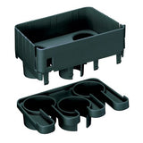 Panduit FRIDT6X4LBL | FIBERRUNNER 3-PORT SPILLOUT, USED WITH 6X4 FITTING, LSZH, BLACK