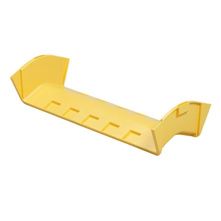 Panduit FROV4524X4LYL | FIBERRUNNER OUTSIDE VERTICAL ANGLE FITTING, 45 DEGREE