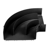 Panduit FRRA12X4LBL | FIBERRUNNER 12" X4" HORIZONTAL RIGHT ANGLE, LSZH, BLACK