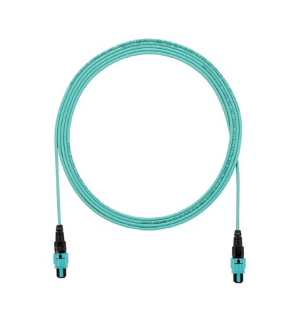 Panduit FRZTP77X001F036 | Fiber Cable, 12F OM4, MPO(F)-MPO(F), Plenum, Aqua, 36ft