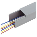 Panduit FS1X1LG6NM Solid Raceway, PVC, 1";X1";X6’;L, Light Gray, No Mounting Holes