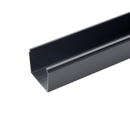 Panduit FS2X2BL6 Solid Raceway, PVC, 2 in. X 2 in. X 6 FT., Black, Cover Sold Separately