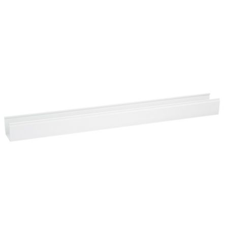 Panduit FS2X2WH6NM Solid Raceway, PVC, 2 in. X 2 in. X 6 FT., White, No Mounting Holes, Cover Sold Separately