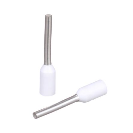 Panduit FSD75-10-D | Pan-Term Fsd75-10-D Single Wire Ferrule, White, 10Mm Pin L, Pk500
