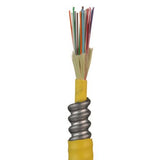 Panduit FSPP924Y | 24-Fiber (OS1) Single-mode Cable, InDoor Plenum Aluminum Interlocking