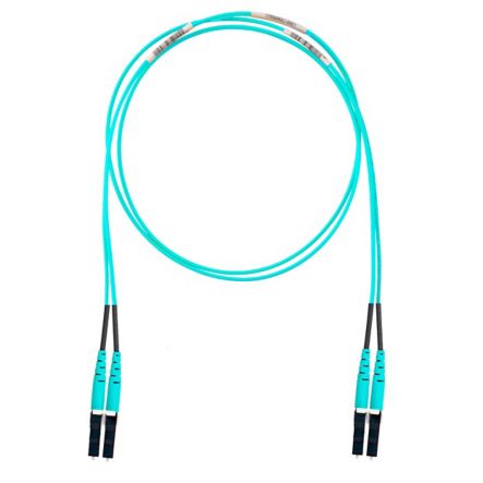 Panduit FZ2ERLNLNSNM015 | Opti-Core 2 Fiber Patch Cord, OM4, LC Duplex, Riser
