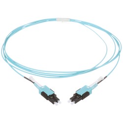 Panduit FZ2RPUNUNONM001 | OM4 2f 2mm PC OFNP LC Uniboot /LC Uniboot Std Polarity Opt IL 1m