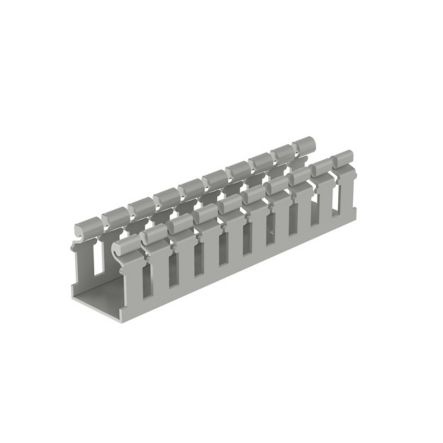 Panduit H1.5X2LG6 Slotted Hinged Duct,PVC,1.5";X2";X6’;L, Light Gray