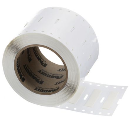 Panduit H200X044H1T | H200X044H1T Heatshrink, Po, White, Mil Grade, 500 Lbls, Tt, 0.44"X2"
