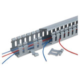 Panduit H2X2LG6 | Hinged Cover Wide Slot Duct, Lt Gray, PVC, 2"x 2"