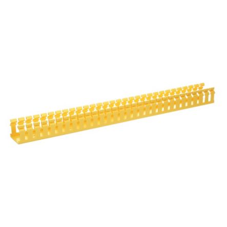Panduit H2X2YL6 Channel, Hinged, Slotted Wall, 2"; x 2"; (50mm x 50mm), 6 FT., FiberRunner, Yellow