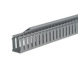 Panduit H2X3LG6 Slotted Hinged Duct, PVC, 2";X3";X 6 FT. Long, Light Gray, Base and Covers Sold Separately