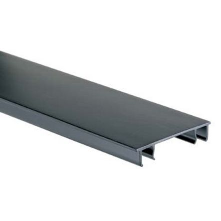 Panduit HC2LG6 | Panduct Hinged Cover, Lt Gray, PVC, 0.44"x72"x2.29", PK6
