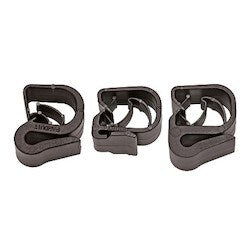 Panduit HCME06Y12-M30 | HCME06Y12-M30 Nylon Edge Clip, Black, PA 6.6, Clip onto Edge, 0.92x0.39", PK1000