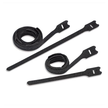 Panduit HLTP2I-X0 | Hook And Loop Tie, Plenum Loop Style, 8.0";L (203mm), .50";W (12.7mm), Black, Pack of 10