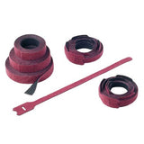 Panduit HLTP2I-X12 | Hook And Loop Tie, Plenum Loop Style, 8.0";L (203mm), .50";W (12.7mm), Maroon, Pack of 10