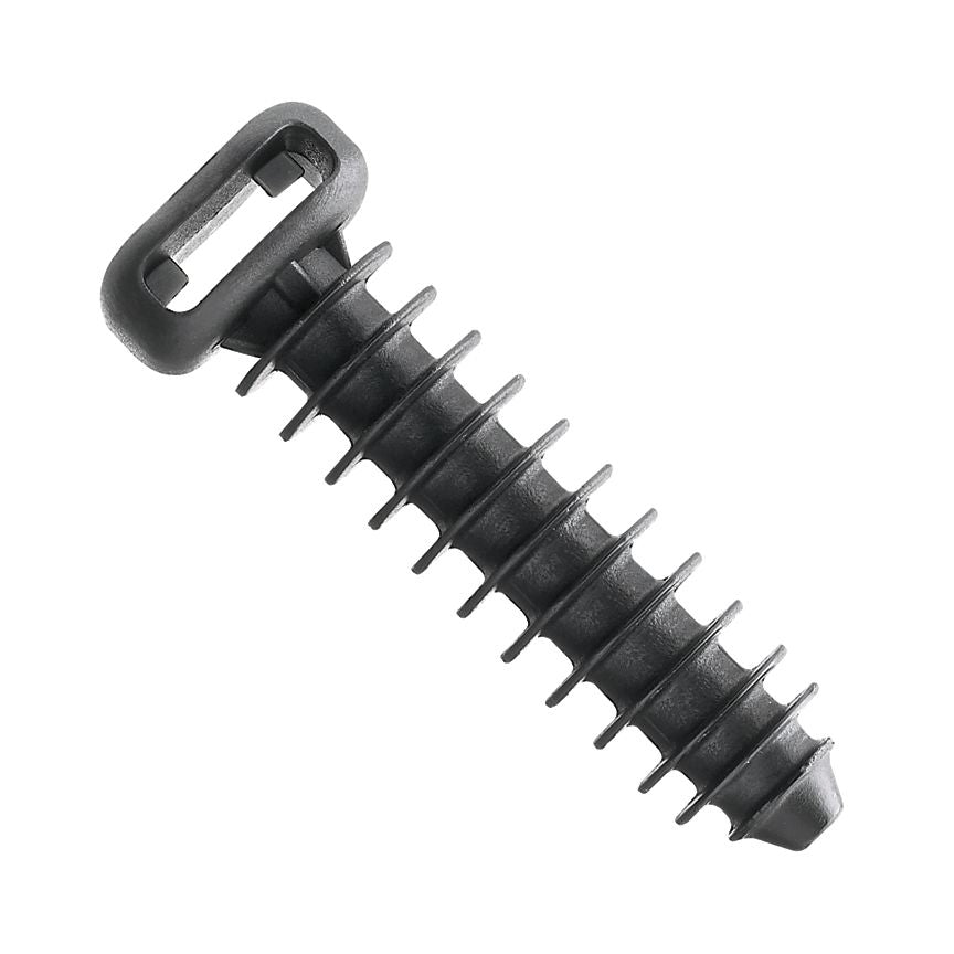 Panduit HVMPM-08-C0 | Hyper-V HVMPM-08-C0 Cable Tie Mount, Blk, UV PA 6.6, Fir Tree, 0.54x.47", PK100
