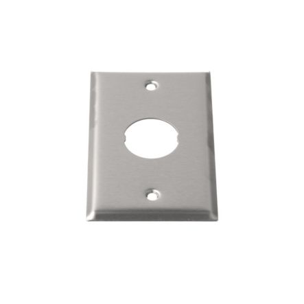 Panduit IAEFP1 | IndustrialNet Stainless Steel Faceplate, Single Gang